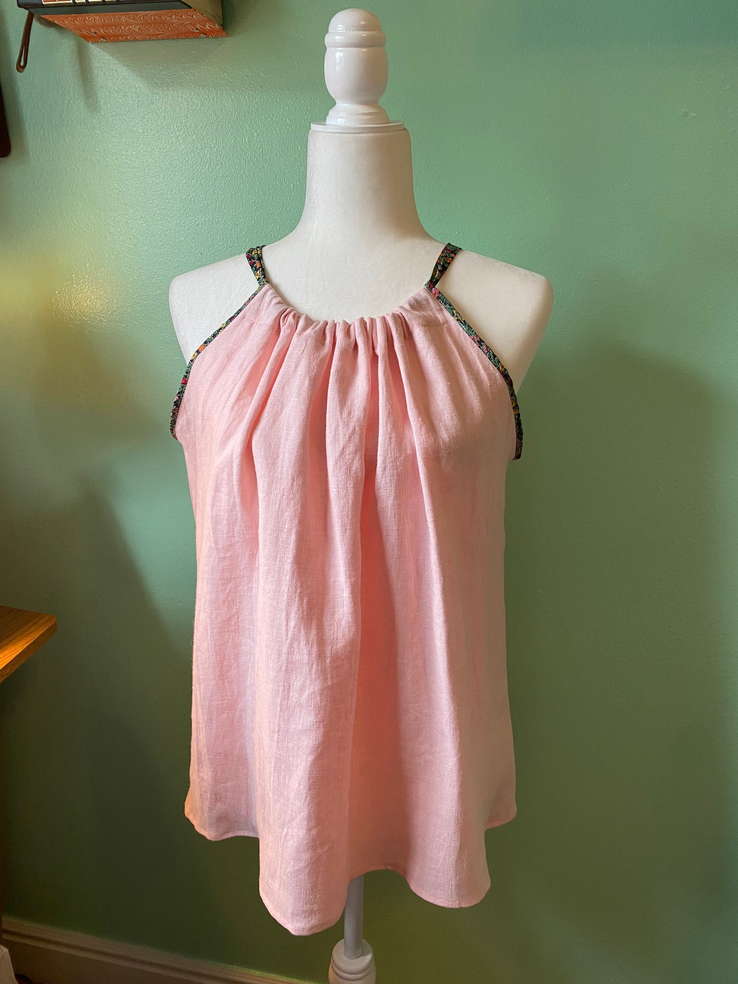 Pink Linen Top