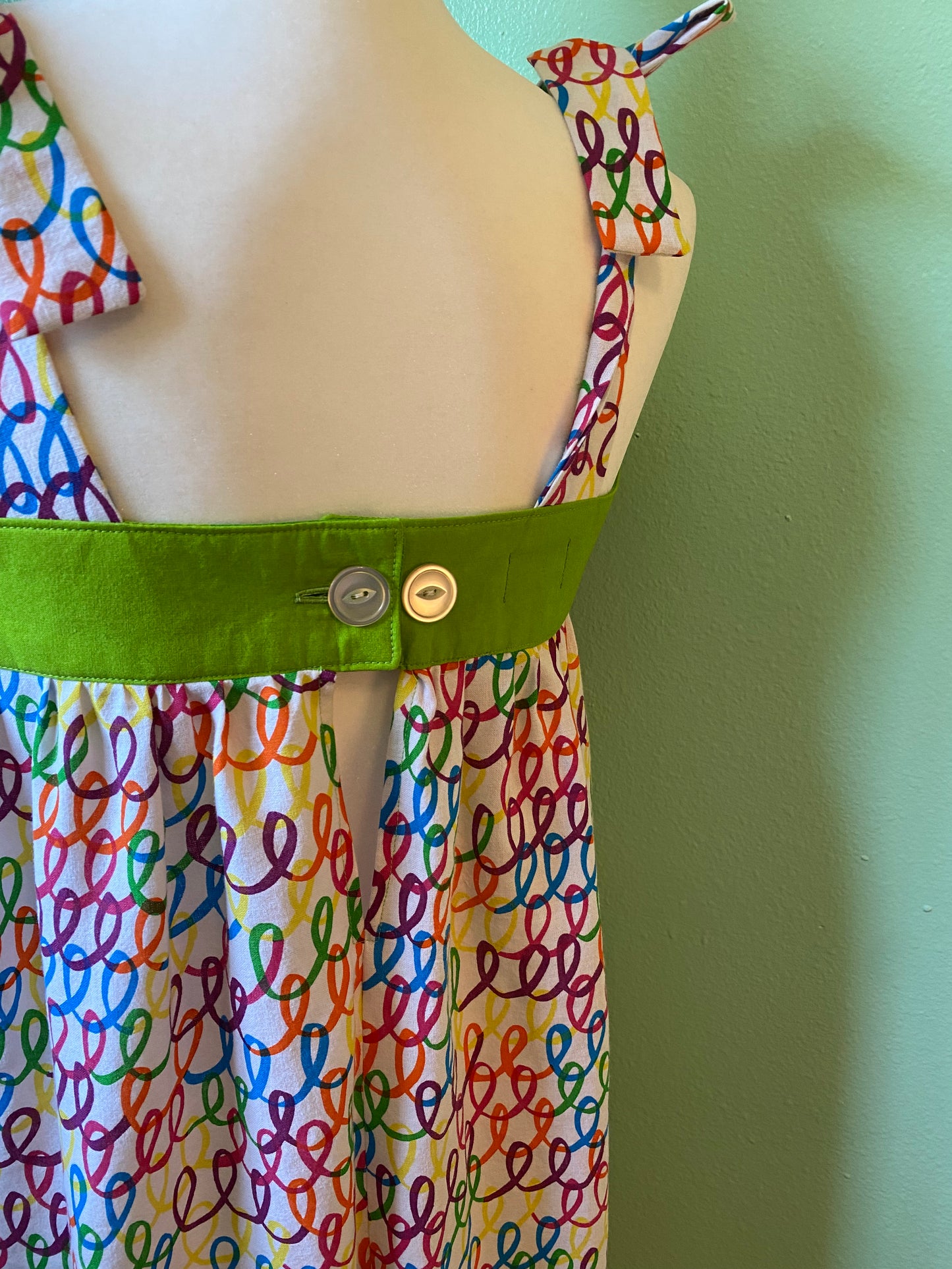 Rainbow Squiggle Dress