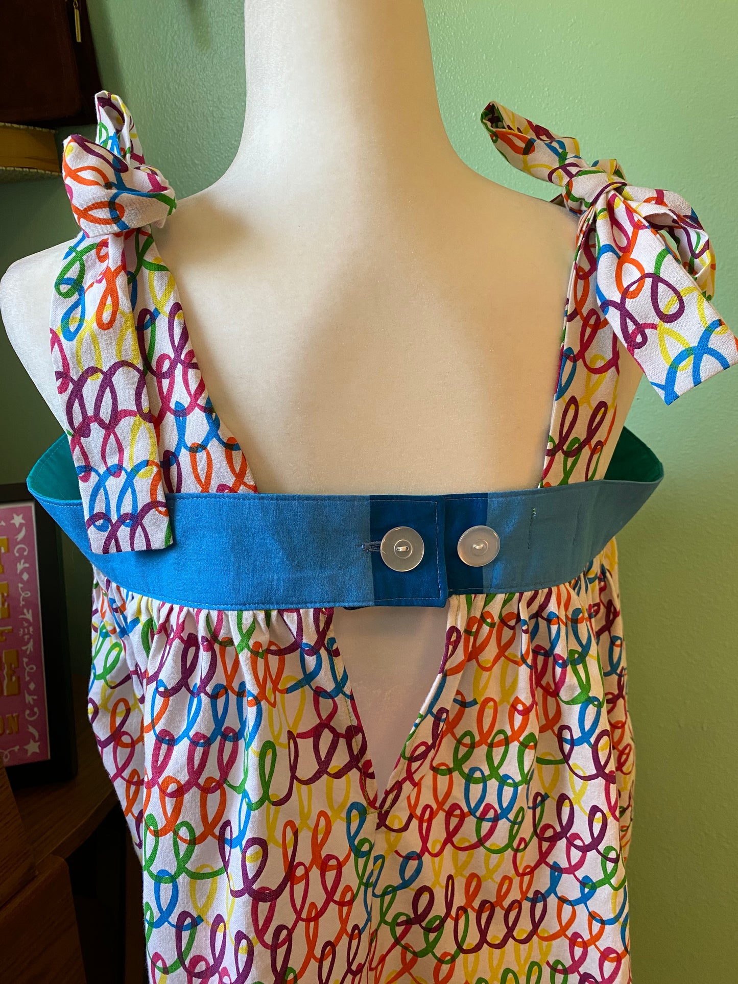 Rainbow Squiggle Top