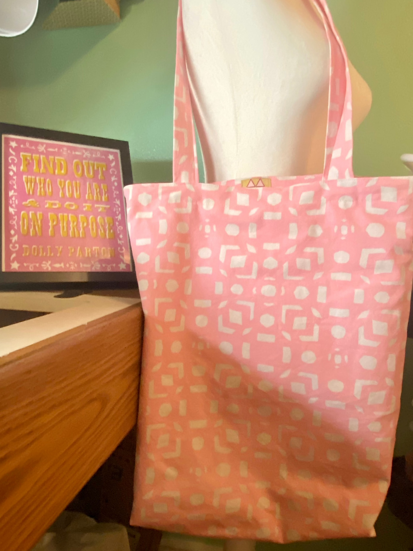 Pink Tote Bag