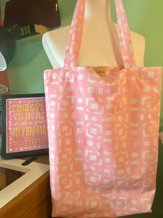 Pink Tote Bag