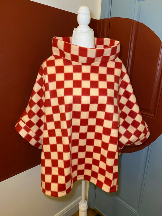 Checkered Poncho