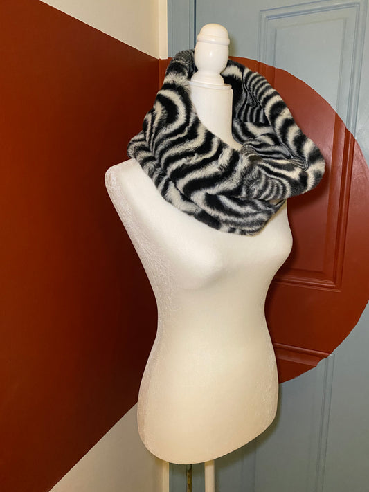 Marbled Fur Infinity Scarf