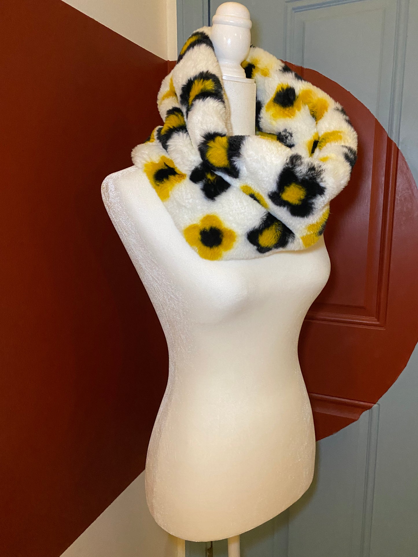 Daisy Fur Infinity Scarf